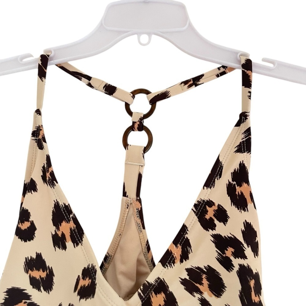 Kona Sol Swimwear
Animal Print One
Piece Swimsuit
Cream Tan Brown
Medium Leopard - Picture 8 of 16